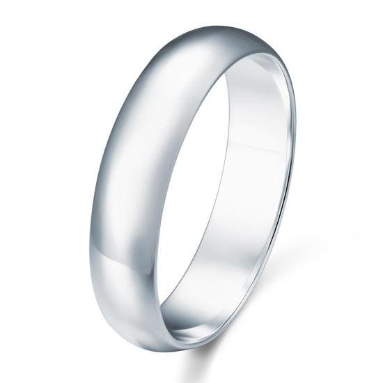 High Polished Plain Men’s Solid 925 Silver Ring